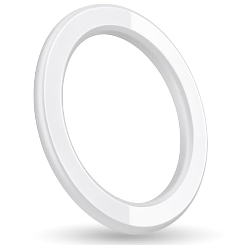 Magnetic Phone Wall Mount Hands-Free Shower Mirror Holder & Car Sticker Stand Compatible with iPhone 17 16 15 14 13 12 Pro Max Mini (White)