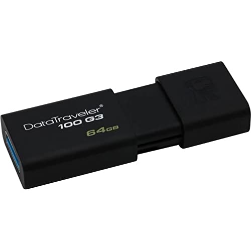DataTraveler 100 G3-DT100G3/64GB USB 3.0, PenDrive, 64 GB, 1 Pezzo, Nero - Chiavetta USB - Immagine 1