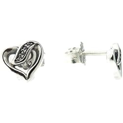Pendientes en plata ´´Lazos de Amor´´ de Pandora 290736CZ