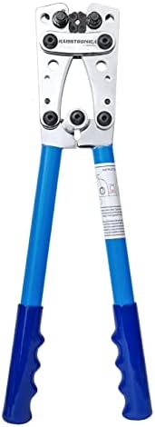 haisstronica Battery Cable Lug Crimping Tools-Wire Crimper Tool,AWG 10 8 6 4 2 1 Battery Terminal Crimper for Heavy Duty Wire Lugs,Battery Terminal,Copper Lugs Terminals