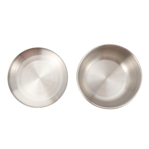 TOYZFRIENDY Bol de Cocina de Acero Inoxidable de Doble Cuenco Aislante Anti-Quemaduras con Tapa Ensaladera y Fuente para Servir Alimentos Hogar y Restaurante