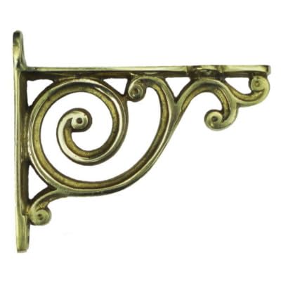 Castelion® Small Brass Bathroom Shelf Bracket