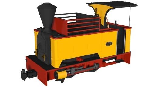Rapido Trains 986008 Kerr Stuart Sirdar Plain Yellow OO9 Gauge