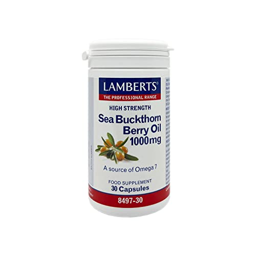 Lamberts Aceite Del Fruto Del Espino Amarillo 1000Mg, 30 Cápsulas