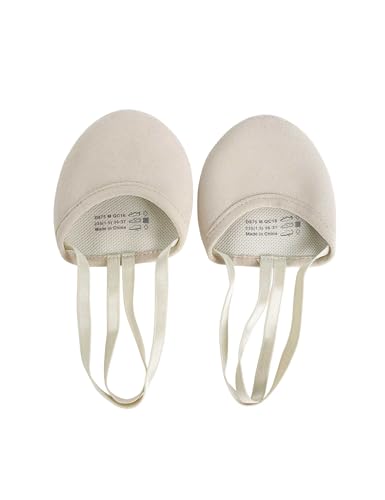 Daydance Girls Lyrical Rhythmic Gymnastics Shoes for Ballet, Dance Nude