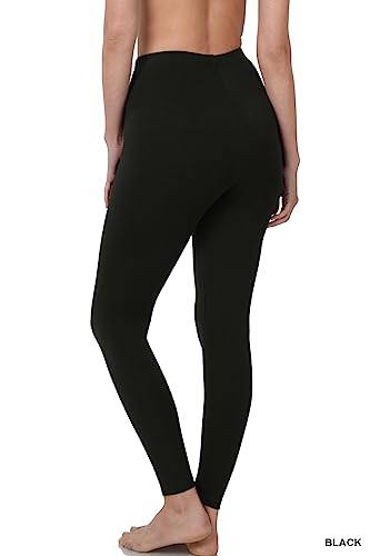Women's Premium Cotton Full Length Leggings OP-18513