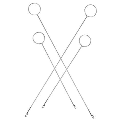 KONTONTY Infila Cordoncino Guida Filo Strumento per Infilatura da Cucire Inseritore Ago Metallico 4 Pezzi Domestico Utilizzo Quotidiano Lavori Cucito
