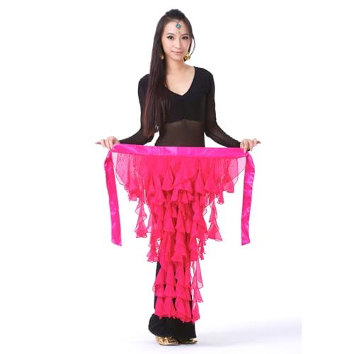 Women Belly Dance Hip Scarf Belt Mesh Triangle Wrap Skirts Adjustable Belly Dance Waist Scarf Dance Scarf Waistband4