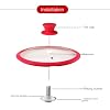 hobbyme 4Pcs Universal Pot Lid Knobs,Silicone Pan Lid Handles Non-Slip Pot Handles,Easy to Install,Durable Pan Replacement Parts for Kitchen Cookware(Red) #3