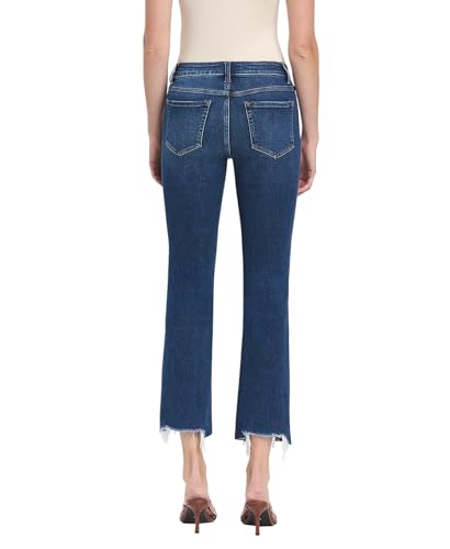 Flying Monkey High Rise Crop Slim Straight Jeans F52463