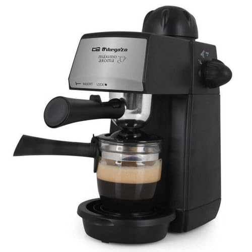 Orbegozo EXP 4600 – Cafetera a presión, 5 BAR, vaporizador, 2 a 4 tazas de capacidad, cucharilla...