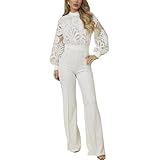 QZKLWG Women's fashionable round neck top with grid splicing, long sleeved zipper, elegant jumpsuit