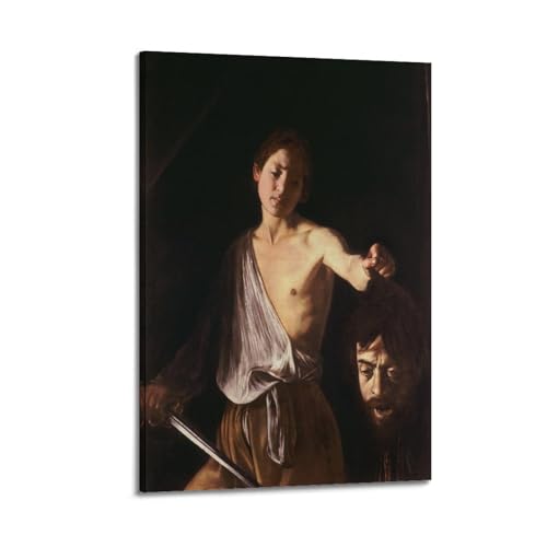 Poster Caravaggio David et Goliath 50x75 cm de style Renaissance