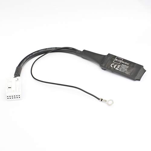 BlueMusic Interfaz de audio Bluetooth compatible con VW: RCD RNS – Skoda: Swing Dance – Audi: Concert Chorus RNS-E – Seat con Quadlock de 12 pines.