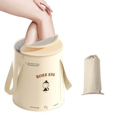 Bañera Plegable para Pies con Tapa y Asa, Portátil miniatura 1