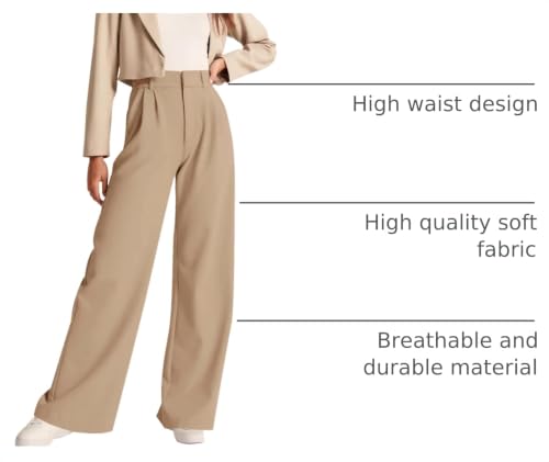 Image of NIMIN High Waisted Work Pants for Women Business Casual Outfits 2026 Office Dress Pants Trousers with Pockets