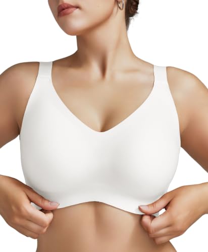 Image of Minimizer Bras for Women Full Coverage Wireless Plus Size Seamless Bralette Removable Pads Comfort 32A-42DD