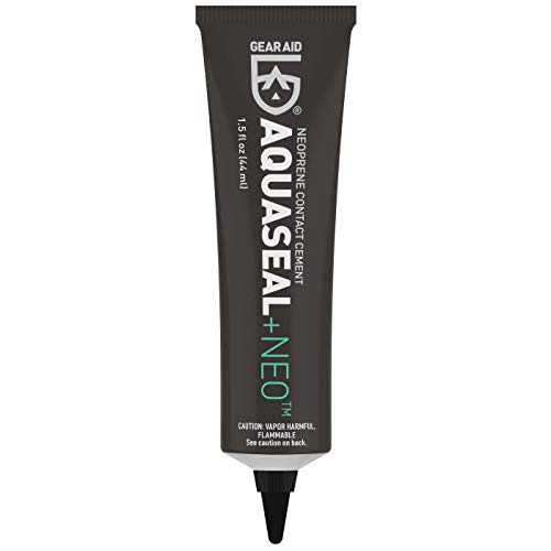GEAR AID Aquaseal NEO Contact Cement for Neoprene and Wetsuit Repair, 1.5 fl oz, Black (14110)