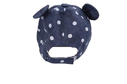 Cute Blue Toddler Hat, 6-24 Month Old Baby Sun Hat, Adjustable Baby Girl And Baby Boy Beach Summer Infant Hat, Unisex Kids Cap, Baby Pool Hat, Polka Dot Kid Snapback, Baseball Hat (Blue) #TOP2