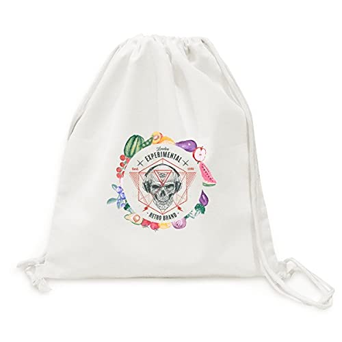 Beauty Gift sac en tissu pliable à sangle illustré totem squelette pour anniversaire