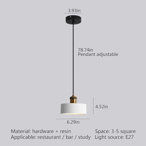 Plafonnier moderne et lampe suspendue industrielle rétro réglable noire - 3