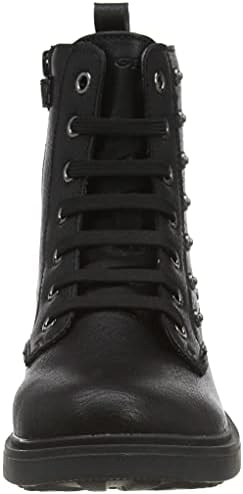 Geox Girl's Biker Ankle Boot, Black, 1 UK | Image 1