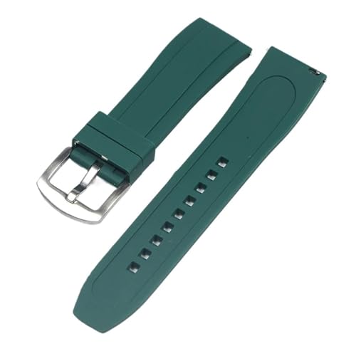 [SLFJEYTX] 1pc Relase Watch Strap 20mm 22mm Sports Watchband Black Green Orange Blue Wristband Bracelets(Blackish green-S,20mm)