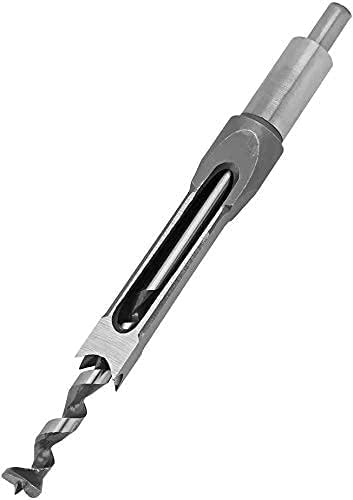 AASONS 11mm (7/16") High Speed Steel Square Hole Drill Bit for Wood, Square Hole Saw Mortising Chisel Woodworking Tool Woodworking Square Drill Bits Auger Drill Bit Square Hole Bit Wood Drill Bit