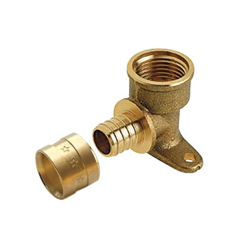 Dipra 39044 Raccord PER à Glissement Applique, 15/21, diamètre 12mm Or