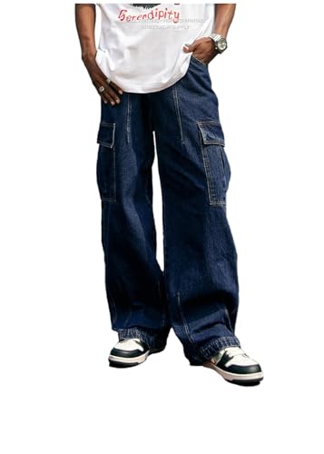 Y2k Baggy Jeans Men Vintage Hip Hop Streetwear Jeans Harajuku Loose Pants Punk Pants