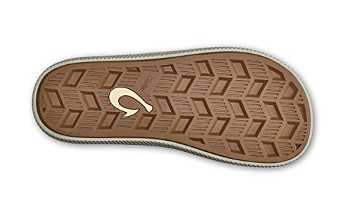 OLUKAI Ulele Men's Beach Sandals, Water Resistant Flip Flops, Arch Support & Comfort Fit, Lightweight & Durable, Enhanced Grip & Traction