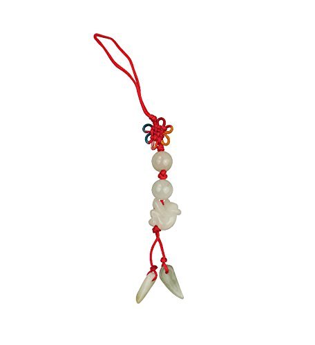 Lucky Real Jade Phone Charm Chinese Year of The Monkey