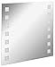 Produktbild FACKELMANN LED Spiegel karo Mirrors/Wandspiegel mit LED-Beleuchtung/Maße (B x H x T): ca. 80 x 75 x 2 cm/hochwertiger Badspiegel/moderner Badezimmerspiegel/Breite 80 cm