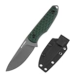 FLISSA Fixed Blade Knife with Kydex Sheath, 3.4' 14C28N Steel Full Tang Blade, G10 Handle for EDC Outdoor Hiking, Camping, Survival, Gift for Men Women