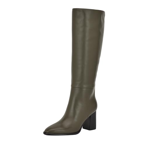 Guess Women's Perinna Boot, Medium Green Leather 310, 6.5