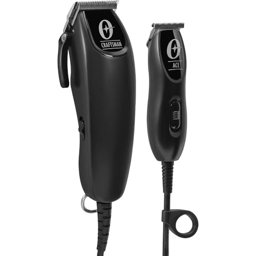 Kit Oster Craftsman de corte de pelo con cortadora ajustable y mini recortadora Ace 2
