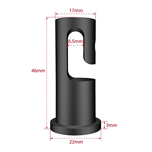 Image of 3 PACK Lamp Hook Swag Pendant Lighting Hook for Fabric Electrical Cord Cable Chandelier Ceiling Lights Cable Hanging Pendant Light Fixtures with Screws and Dowels, Black