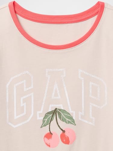 Image of Gap Girls Short Sleeve Logo Tee T-Shirt