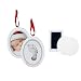 Pearhead Babyprints Newborn Baby Handprint or Footprint Double-Sided Photo Ornament with Clean Touch Ink Pad - Makes A Perfect Holiday Gift
