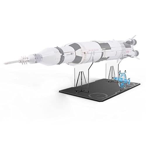 ALiquid Soporte de acrílico para Lego Apollo Saturn V 92176, soporte acrílico para Lego 92176 (no incluye juego de bloques de sujeción)