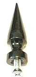 Black Aluminum Screw on Spike for Helmets Rat Rods Helmet Spikes Half Shell Harley Davidson 2 3/4 Inch Metal Spike