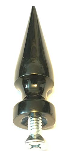 Black Aluminum Screw on Spike for Helmets Rat Rods Helmet Spikes Half Shell Harley Davidson 2 3/4 Inch Metal Spike