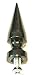 Black Aluminum Screw on Spike for Helmets Rat Rods Helmet Spikes Half Shell Harley Davidson 2 3/4 Inch Metal Spike