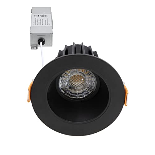 Maxxima 2 in. Ultra-Thin Recessed Anti-Glare LED Downlight - Canless IC Rated, 5 Color Temperature...