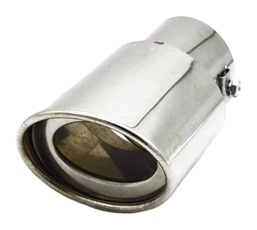 排気口 排気管 パーツ 用 プジョー 207 307 408 マフラー排気管チップカバートリム シルバー ストレートスタイル 1個 A-XXWH-001