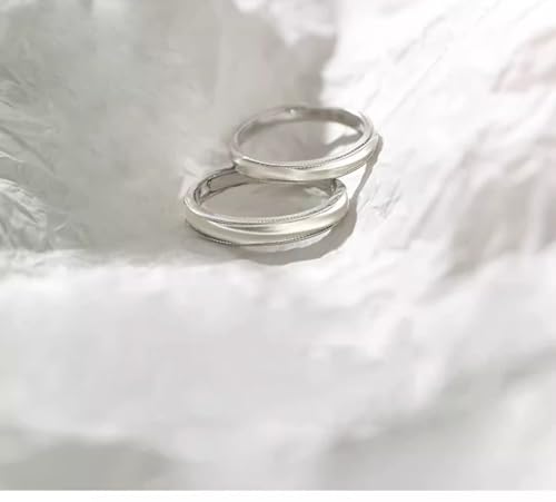 Bague réglable alliance couple argent 925 cadeau idéal