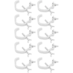 Lamparas De Pared Que Den Mucha Luz Soporte de Luz de Escenario, Seguro, Grande, de Carga, Juego de Ganchos de Lámpara de Escenario de Aluminio Fundido para Faros Móviles, 10 Uds.