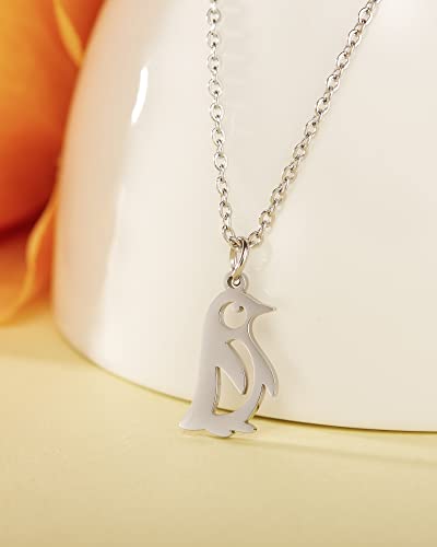 HOFOYA Animal Lover Charm Pendant Necklace Stainless Steel Jewelry Gifts for Women Teens,Lovely Spirit Pet Necklace Gifts for Family or Friendship.3