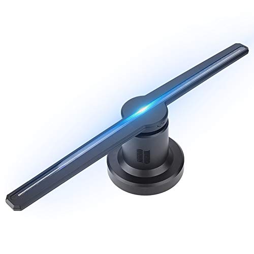 Proiettore Olografico 3D A Ventola 30cm - Display Pubblicitario Con 256 LED WiFi, Scheda 16GB Inclusa - 3