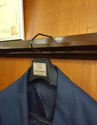 TOKYOHANGER スーツハンガー 2本セット 特殊フック仕立て【安心の日本製】便利仕様 滑り止め加工 型崩れ防止 高級仕立て 丈夫な作り『NO880 L(幅43.5cm)』東京ハンガー